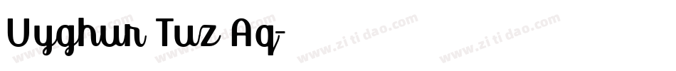 Uyghur Tuz Aq字体转换